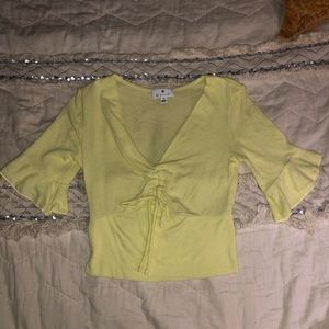 Yellow Socialite blouse